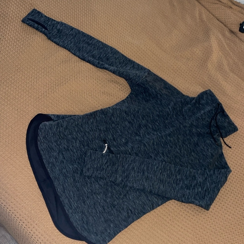 Champion gray/white pullover with tie turtle neck (never worn)